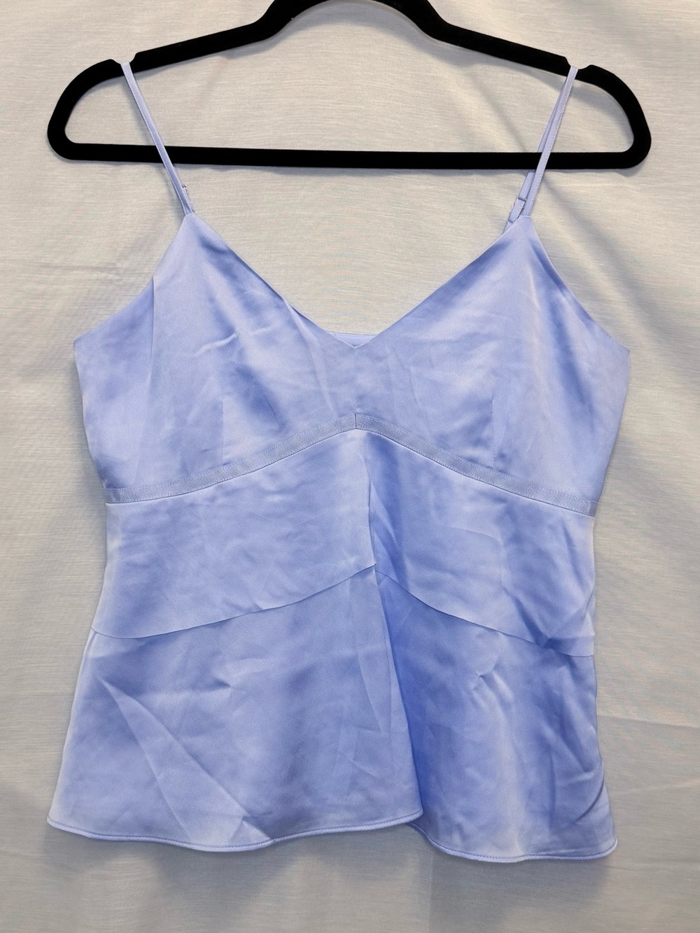 Periwinkle blue satin Spaghetti Strap Camisole